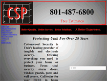 Tablet Screenshot of cottonwoodsecurity.com